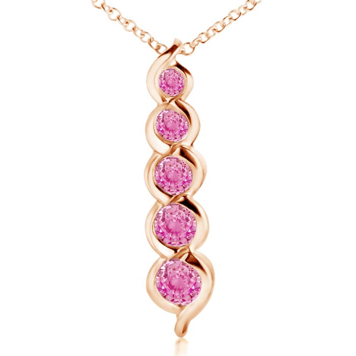 AA - Pink Sapphire / 0.71 CT / 14 KT Rose Gold