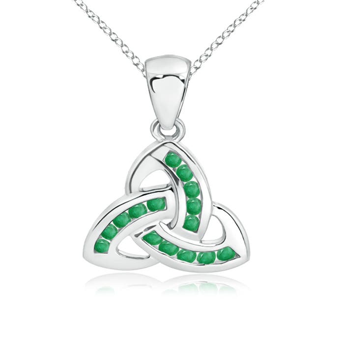 A - Emerald / 0.27 CT / 14 KT White Gold