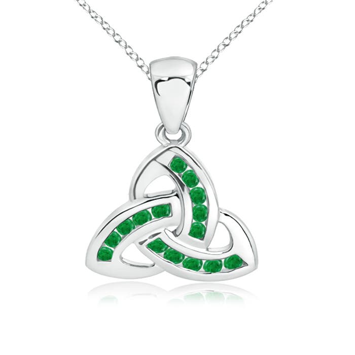 AA - Emerald / 0.27 CT / 14 KT White Gold