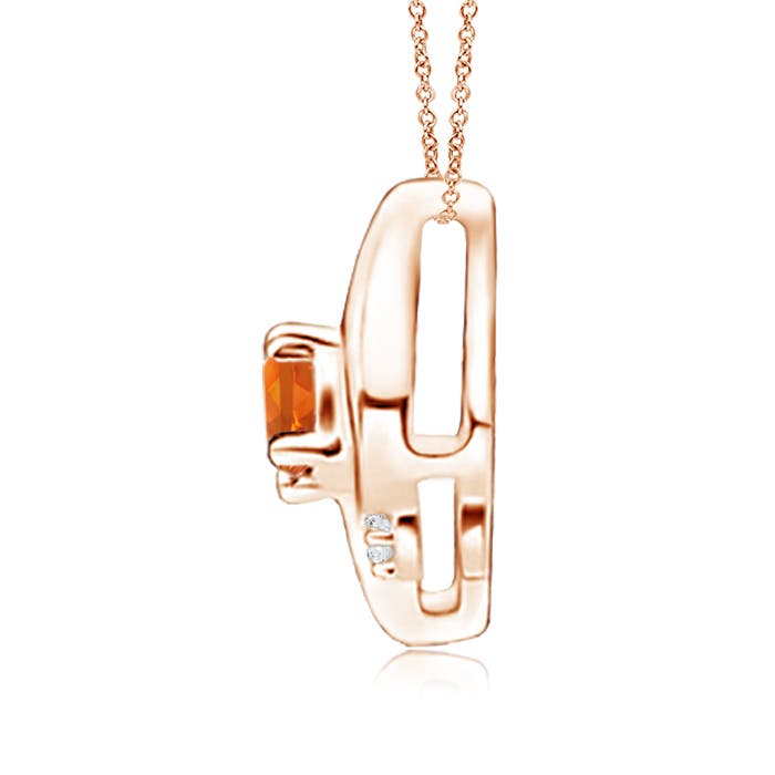 AAAA - Citrine / 0.16 CT / 14 KT Rose Gold