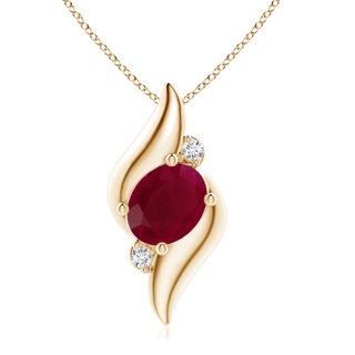 Oval A Ruby