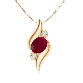 Oval A Ruby