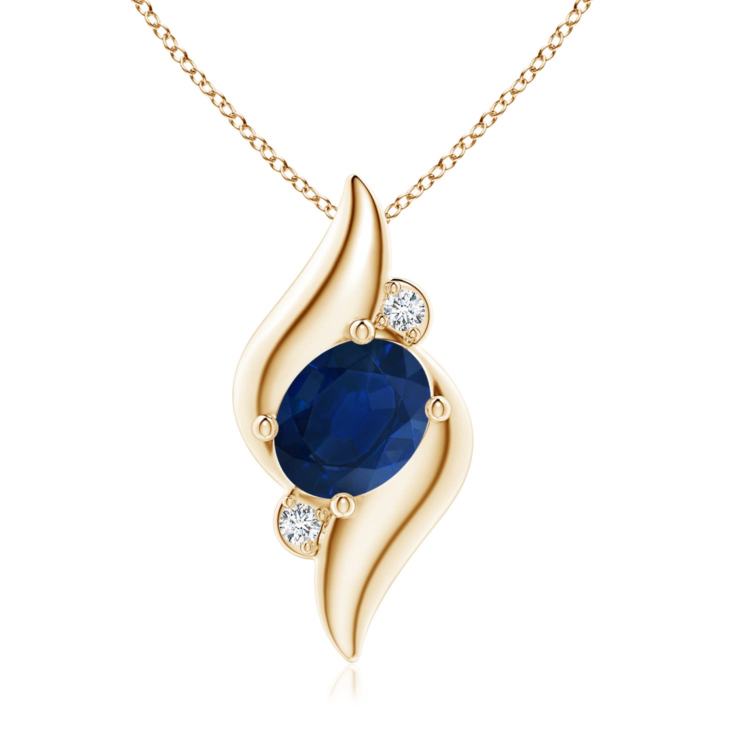 AA - Blue Sapphire / 2.09 CT / 14 KT Yellow Gold