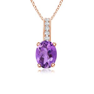 AA - Amethyst / 0.83 CT / 14 KT Rose Gold