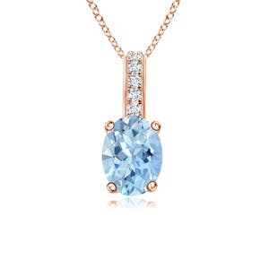 AA - Aquamarine / 0.83 CT / 14 KT Rose Gold