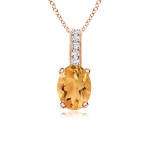 A - Citrine / 0.83 CT / 14 KT Rose Gold