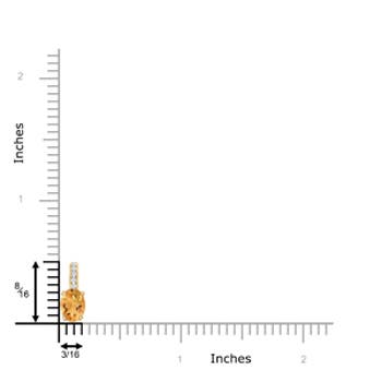 A - Citrine / 0.83 CT / 14 KT Yellow Gold