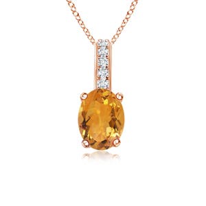 AA - Citrine / 0.83 CT / 14 KT Rose Gold