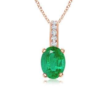 AA - Emerald / 0.69 CT / 14 KT Rose Gold