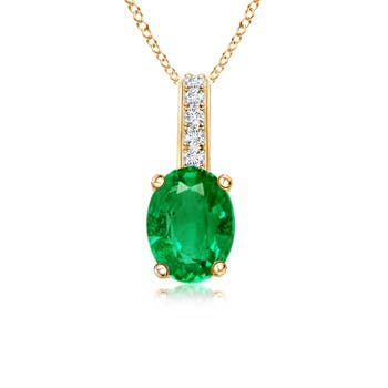 AAA - Emerald / 0.69 CT / 14 KT Yellow Gold