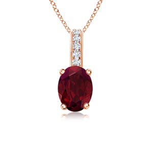 AA - Garnet / 1.13 CT / 14 KT Rose Gold