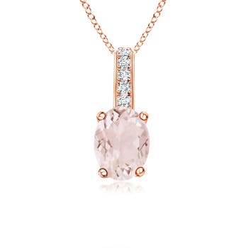 A - Morganite / 0.73 CT / 14 KT Rose Gold