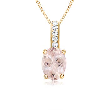 AA - Morganite / 0.73 CT / 14 KT Yellow Gold