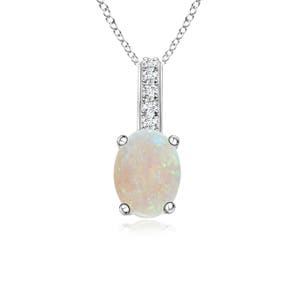 AA - Opal / 0.31 CT / 14 KT White Gold