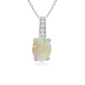 AAA - Opal / 0.48 CT / 14 KT White Gold