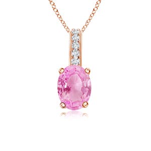 A - Pink Sapphire / 1.13 CT / 14 KT Rose Gold