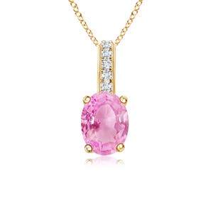 A - Pink Sapphire / 1.13 CT / 14 KT Yellow Gold