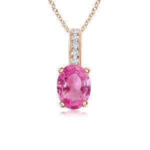 AAA - Pink Sapphire / 1.13 CT / 14 KT Rose Gold