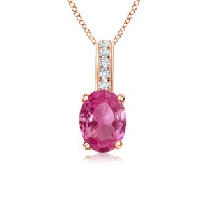 AAAA - Pink Sapphire / 1.13 CT / 14 KT Rose Gold