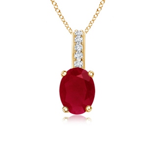 Oval AA Ruby