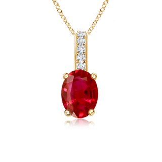 Oval AAA Ruby