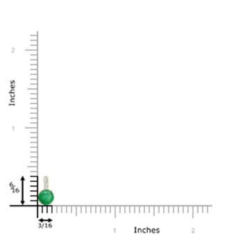 A - Emerald / 0.26 CT / 14 KT Yellow Gold