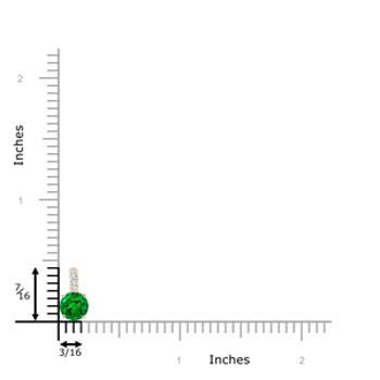 AAAA - Emerald / 0.47 CT / 14 KT Yellow Gold