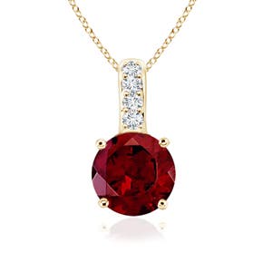 AAA - Garnet / 0.62 CT / 14 KT Yellow Gold