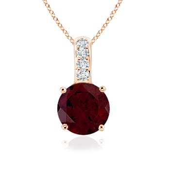 A - Garnet / 1.02 CT / 14 KT Rose Gold