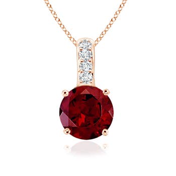 AAA - Garnet / 1.02 CT / 14 KT Rose Gold