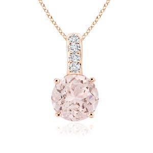 A - Morganite / 0.44 CT / 14 KT Rose Gold