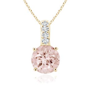 AA - Morganite / 0.44 CT / 14 KT Yellow Gold