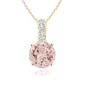 AAA - Morganite / 0.44 CT / 14 KT Yellow Gold