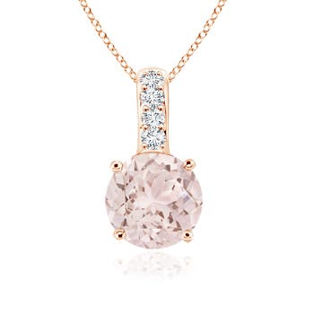 A - Morganite / 0.72 CT / 14 KT Rose Gold