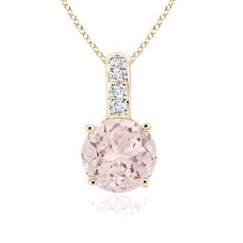 A - Morganite / 0.72 CT / 14 KT Yellow Gold