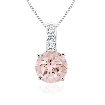 AA - Morganite / 0.72 CT / 14 KT White Gold