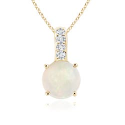 A - Opal / 0.18 CT / 14 KT Yellow Gold