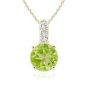 AA - Peridot / 0.57 CT / 14 KT Yellow Gold