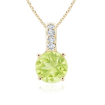 A - Peridot / 0.97 CT / 14 KT Yellow Gold