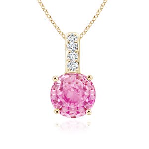 A - Pink Sapphire / 0.62 CT / 14 KT Yellow Gold