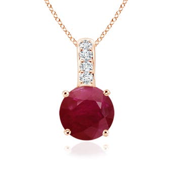 A - Ruby / 1.02 CT / 14 KT Rose Gold