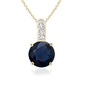 A - Blue Sapphire / 0.62 CT / 14 KT Yellow Gold