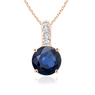 Round AA Blue Sapphire