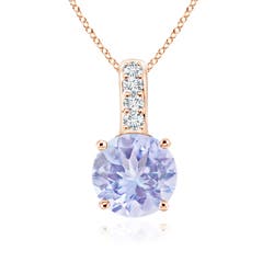 A - Tanzanite / 0.27 CT / 14 KT Rose Gold