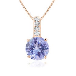 AA - Tanzanite / 0.27 CT / 14 KT Rose Gold