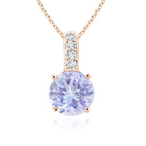 A - Tanzanite / 0.52 CT / 14 KT Rose Gold