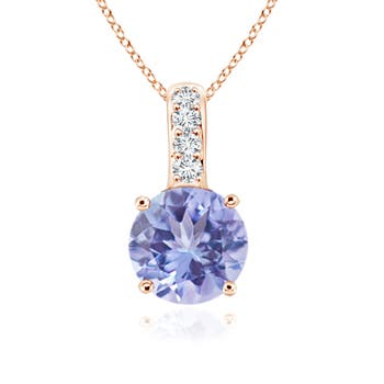 A - Tanzanite / 0.92 CT / 14 KT Rose Gold