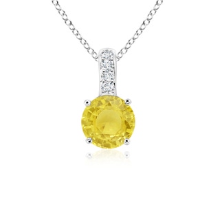 Round A Yellow Sapphire