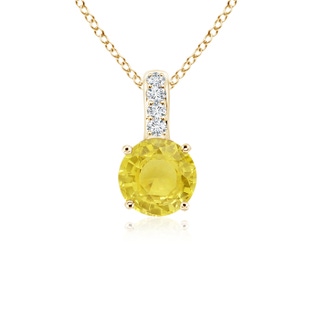 Round A Yellow Sapphire