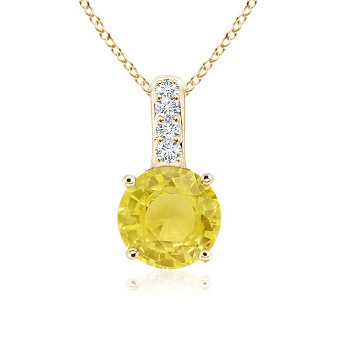 A - Yellow Sapphire / 0.55 CT / 14 KT Yellow Gold